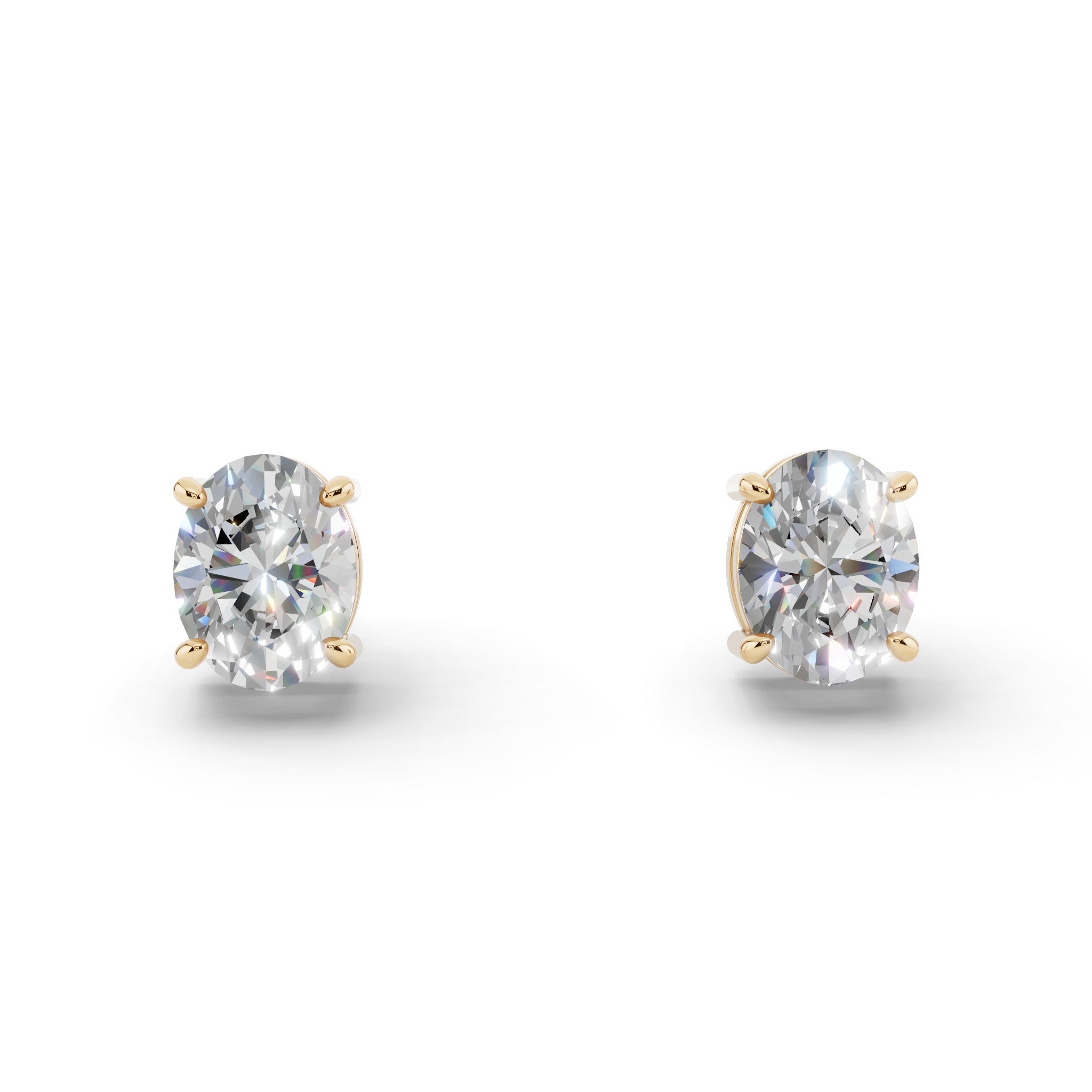 D1.4ctペリドット2.3ctダイヤオーバルカットピアス オーバルカット ソリティア ダイヤモンド ピアス – IVY DIAMOND