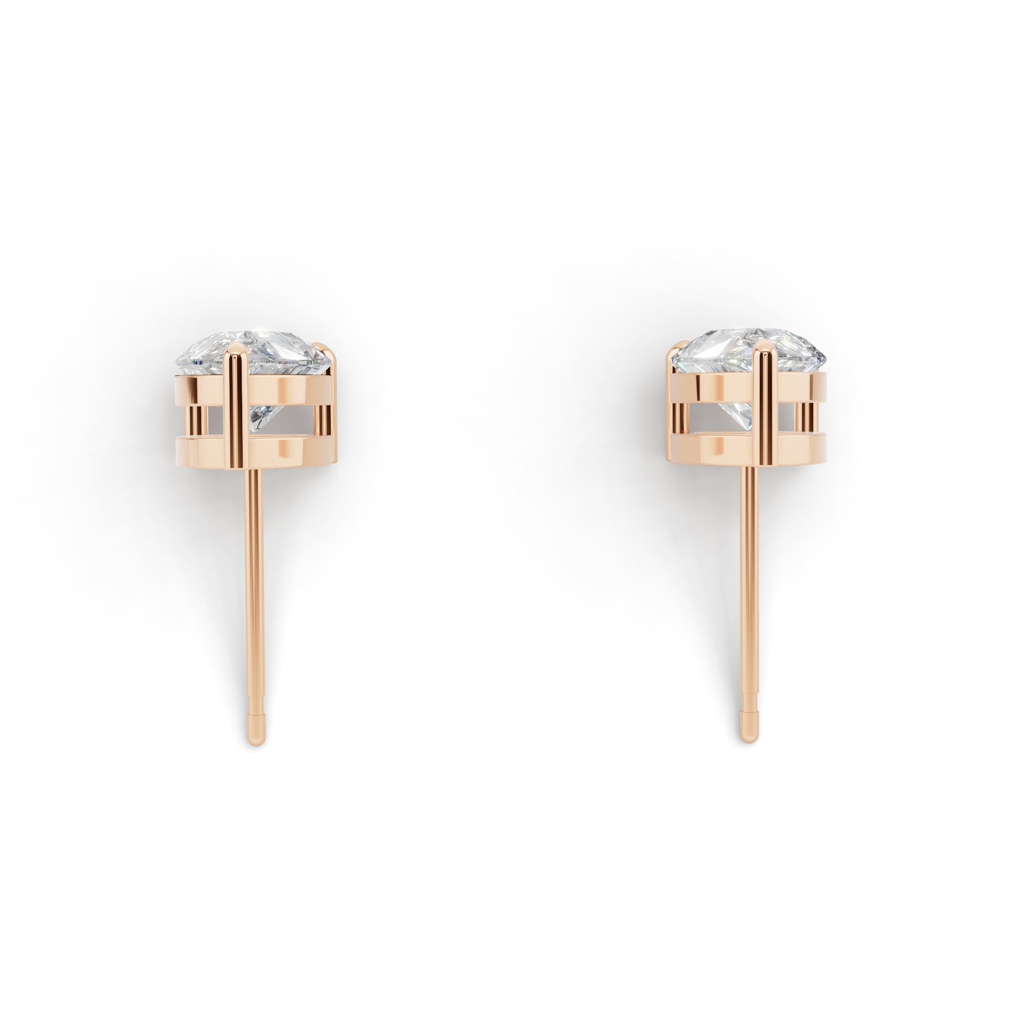 ペアシェイプ ソリティア ダイヤモンド ピアス