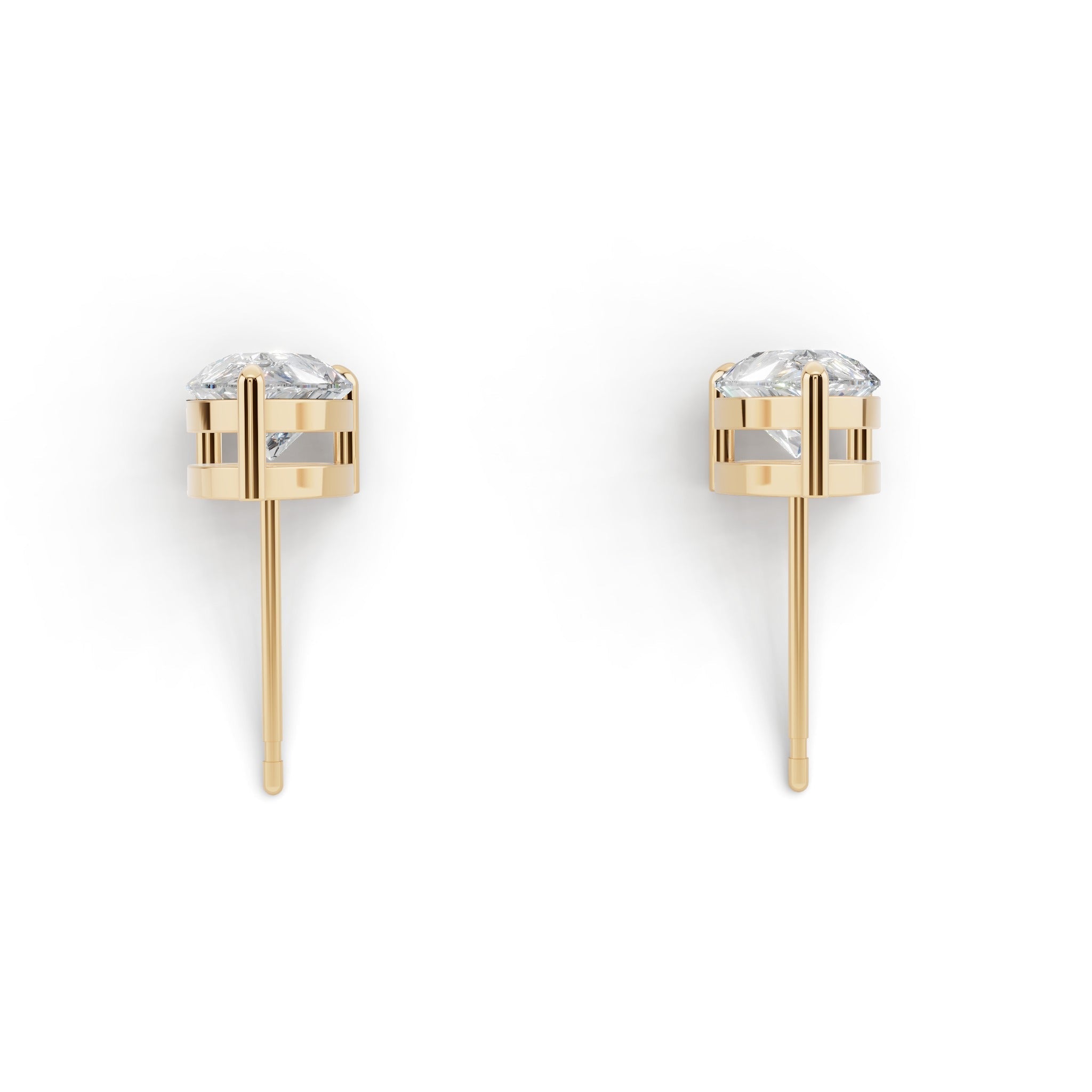 ペアシェイプ ソリティア ダイヤモンド ピアス